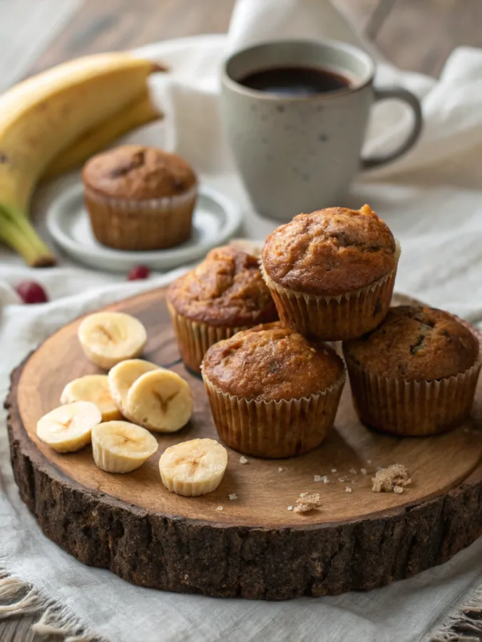 Secrets to Tender & Fluffy Banana Muffins: Brown Sugar & Sour Cream